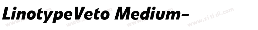 LinotypeVeto Medium字体转换